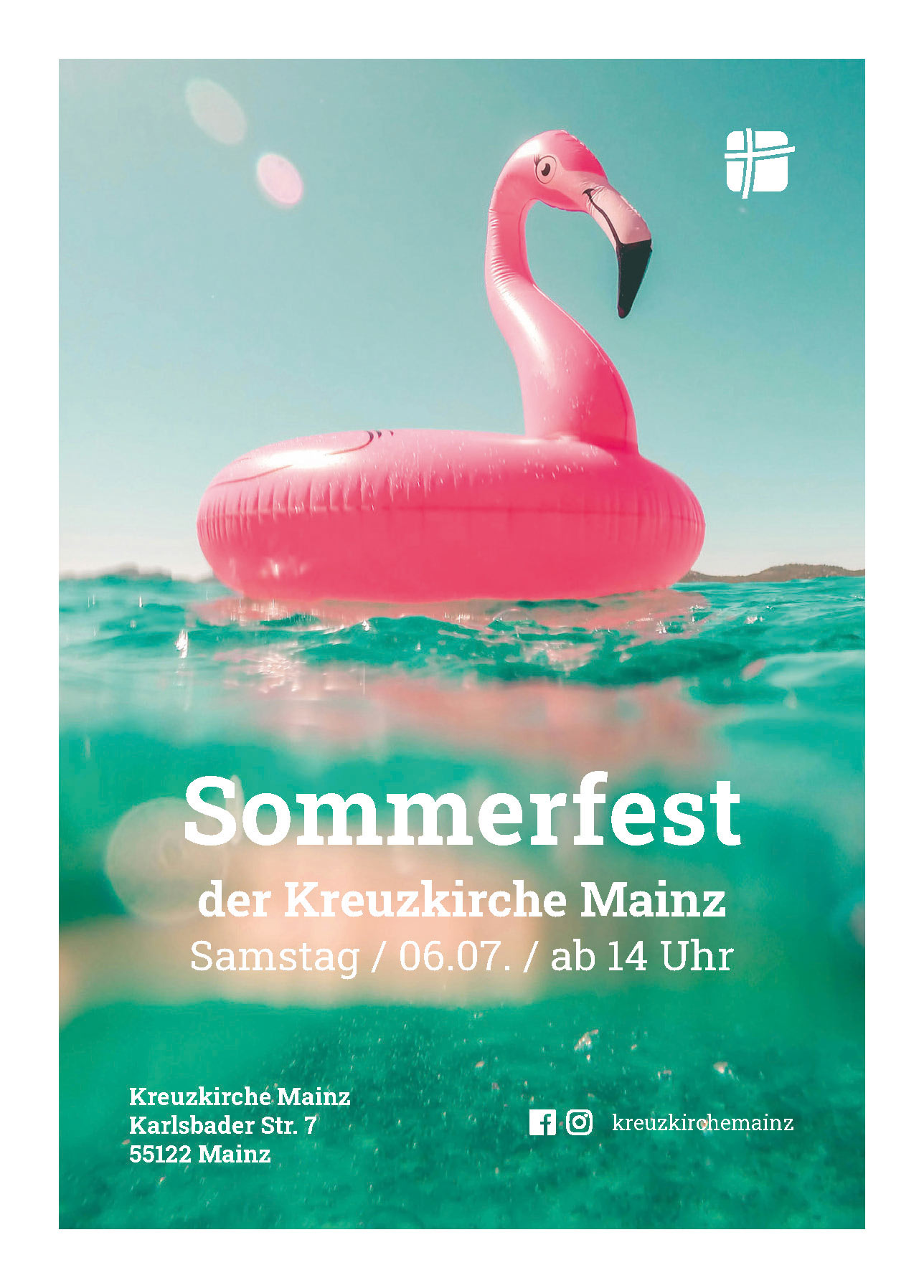 Sommerfest der Kreuzkirche Mainz (Flyer)